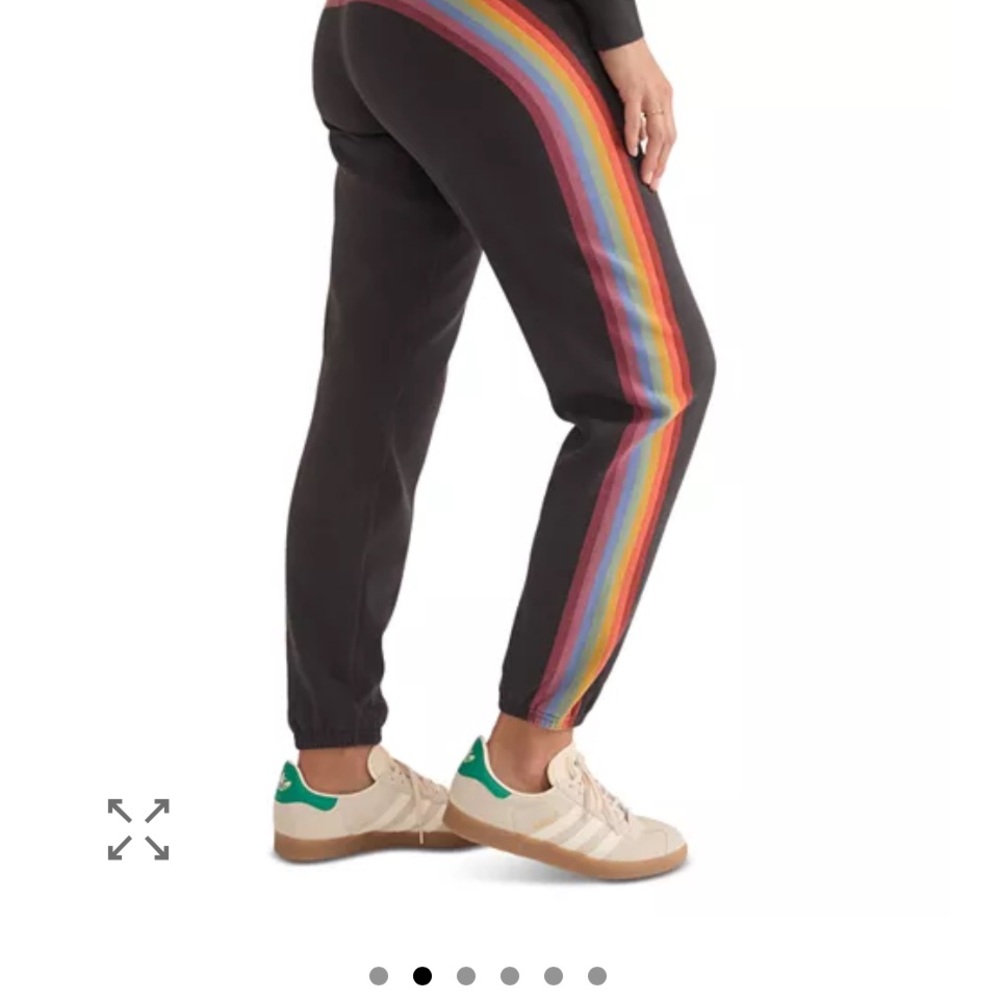 Anytime Rainbow Striped Sweatpants